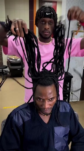 Dreadlock correction with a clean fade haircut to bring the roots and shape back in balance. #dreadmaintenance #afrobarber #dreadlocks #fadehaircut #afrohair