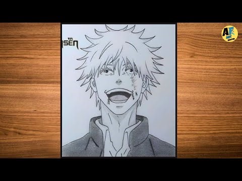 Draw Gojo Satoru Like a Pro ✍️ | Anime Style Guide | injured gojo drawing