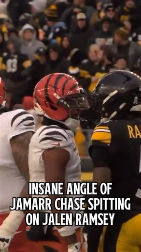 Ronan Young | Wow… looks like Ja’marr chase LIED about “not spitting” on Jalen Ramsey 😳😳😳 Pretty wild and disgusting 🤷‍♂️🤷‍♂️🤷‍♂️ 🎥// Austin Briski on... | Instagram