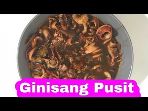YUMMY GINISANG PUSIT ALA ADOBO PANLASANG PINOY RECIPE | STIR FRIED SQUID RECIPE |EASY RECIPES BY VIE
