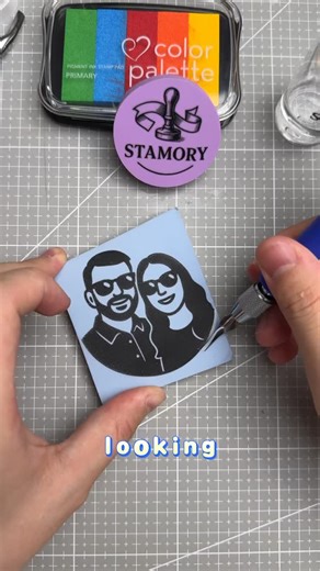 The Stamory on Instagram: "This custom order from a cool couple #stamory #stamp #stamplover #handmade #diy #rubberstamp #diy #customstamp #engagedgift #weddinggifts #gift"