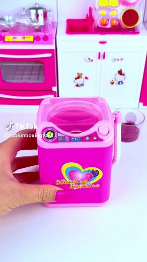 Miniature Pink Washing Machine Unboxing and Review