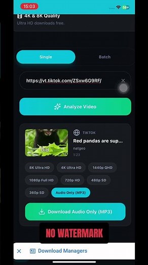 How to save TikTok videos without watermark 📱 #tiktok #tiktokdownloader #nowatermark #tiktoktips