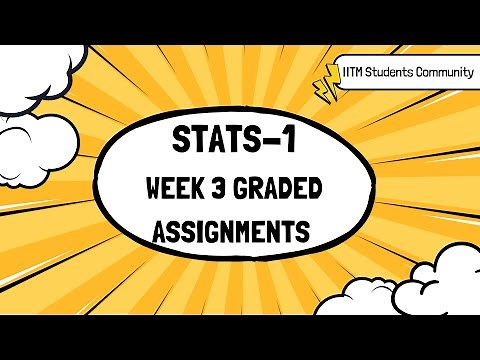 IIT Madras Statistics week 3 Graded assignment Answers 2023 | solution |