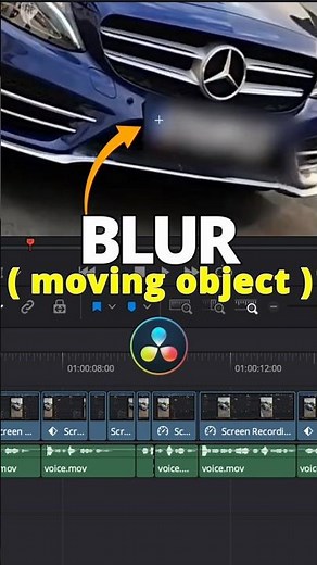Blur Moving Objects in DaVinci Resolve (Track & Blur Effect)