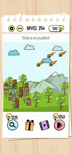 Brain Test | Nivel 254 - ¡Salva el pueblo!