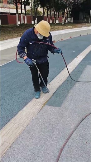 Paint the jogging area asphalt color #shorts