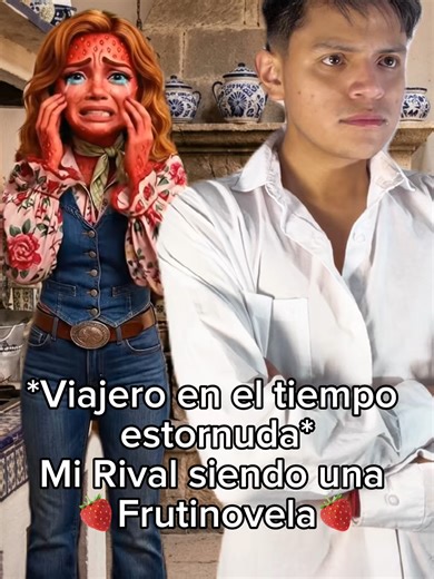 Una verdadera frutinovela: A @uriel_noguez le toco ser Paloma en mi FrutiRival 😜😲 #MiRivalUS de lunes a viernes a las 9P/8C por #Univision 💫 #MiRival #Telenovelas #BuscasDrama