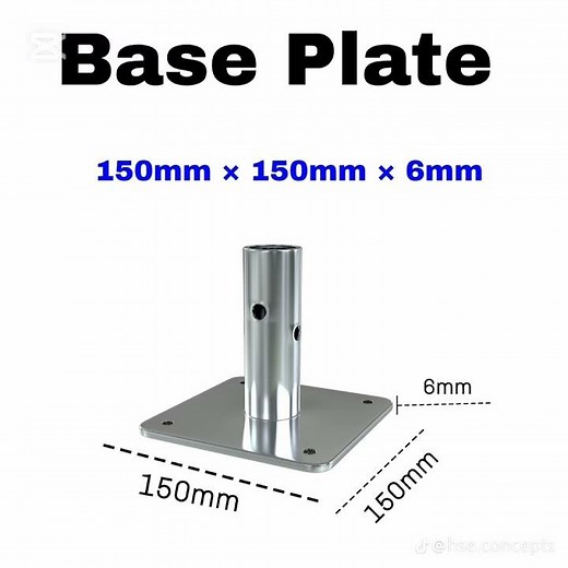 Scaffolding Base Plate requirements