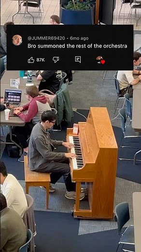Flash mob in the school cafeteria with @roblandes #shostakovich #waltz #piano #violin