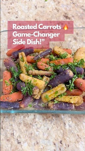 🔥 Roasted Carrots Like You’ve NEVER Seen Before! 🥕✨ #veganeats