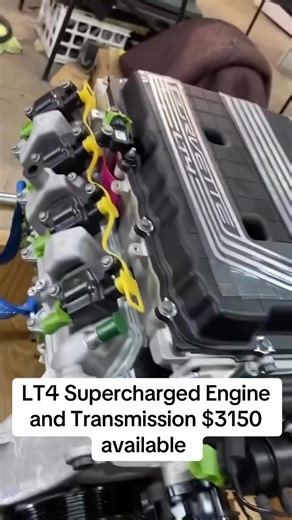 LT4 Engine and Transmission Package!6.2L Supercharged V8: 650HP - *Complete Package*: All necessary components included - *Ready to Install* #lt4 #enginebuild #transmission #engine #spareparts #supercharged #chevy | CBL AUTO SHOP