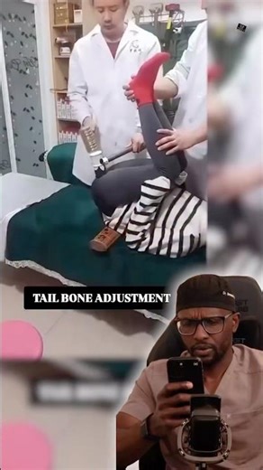 Why Is Someone Hammering a Tailbone?! 😳🩺 #shorts