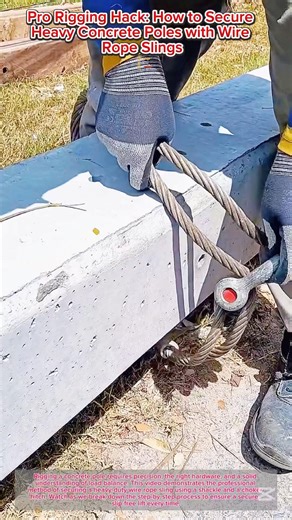 Safe Concrete Pole Rigging 🏗️