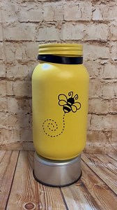 Mason Jar Tissue Holder, Painted Mason Jar, Tissue Holder, Mason Jar, Bee Happy, Mason Jar Tissue Holder, Hostess Gift, Bumble Bee, Bee - Etsy
