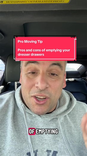 Ask your movers which they prefer. I personally like the dresser drawers empty. #movingcompany #movingtips #movingday #movinghousetips #dressers