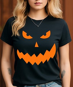 Scary Pumpkin Face PNG, Evil Jack O Lantern Silhouette, Halloween Pumpkin Clipart, Spooky Face Cut File for Shirts Stickers and Crafts - Etsy