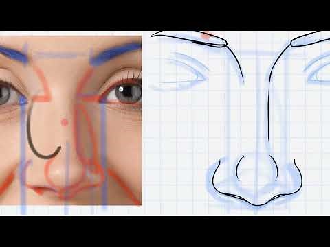 How to Draw a Realistic Nose from the Front | Step-by-Step Technique for Beginners