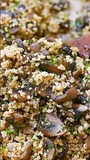 Cozy Mushroom Couscous (Vegan & Delicious!)