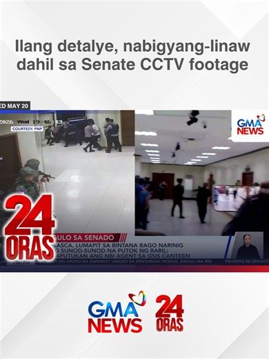 May mga tanong na nasagot matapos ilabas ng Philippine National Police ang mga CCTV footage ng putukan sa loob ng Senado noong gabi ng May 13. Ang komprontasyon ng Office of the Sergeant-at-Arms at National Bureau of Investigation agents at kung paano ito nagsimula, pinagtabi ng GMA News sa kuha ng crew at mga reporter. | 24 Oras #BreakingNewsPH #GMANews #24Oras