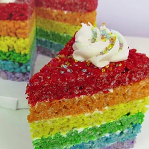35K views · 979 reactions | Rainbow Rice Krispie Cake! | The Icing Artist | Facebook