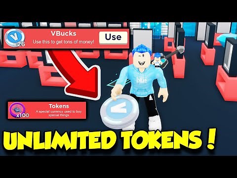 I Got TONS OF V BUCKS In YouTube Simulator And GOT UNLIMITED TOKENS! (Roblox)