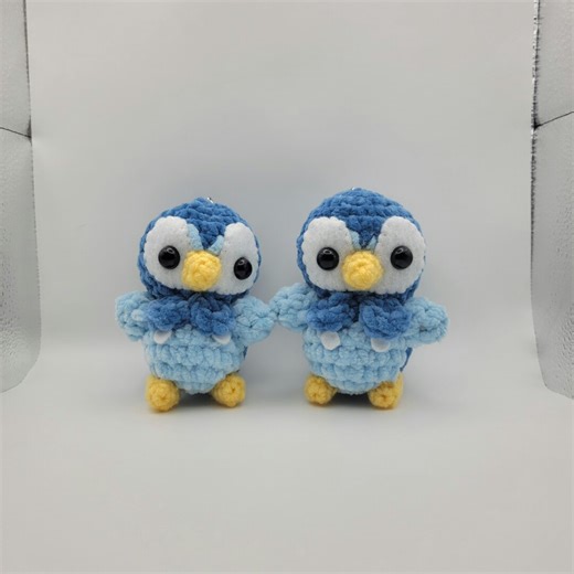 Crochet Water Type Piplup Plush Keychain - Etsy UK