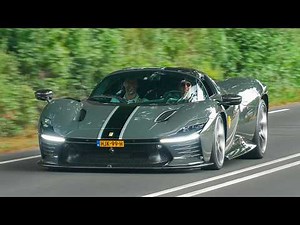 840HP Ferrari SP3 Daytona - LOUD V12 REVS And Accelerating SOUNDS!