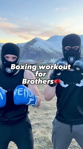 Easy boxing workout for brothers #funpunch #boxing