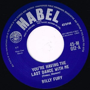 Billy Fury - You're Having The Last Dance With Me