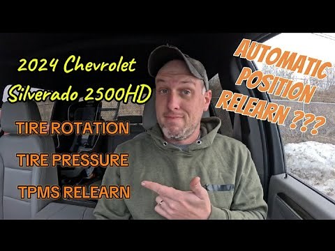 Tire Rotation And Automatic TPMS Relearn | 2024 Chevrolet Silverado 2500HD