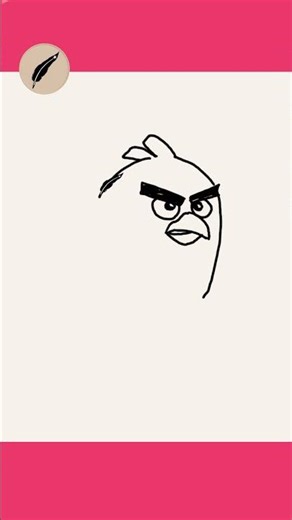 How to Draw Red J. Bird from Angry Birds! 🔴 Easy Step by Step Drawing for Kids! #lidoartworks