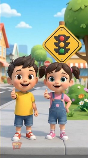 🎵 Road Safety Song for Kids 🚦 | Learn Road Safety Rules | Tiny Vibe Adventures #shorts