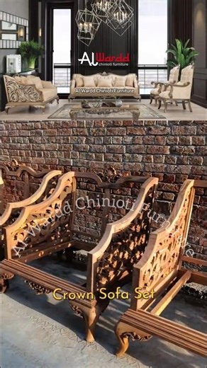 Crown Sofa Set ‪@al-warddchiniotifurniture‬ 92 3140172737 #alwardchiniotifurniture #livingroom
