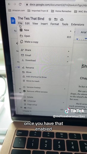 Google Docs Tips: Writing a Novel Offline