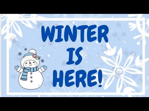 Winter Is Here | Fun Winter Song for Kids | Snow, Sledding & Cozy Clothes