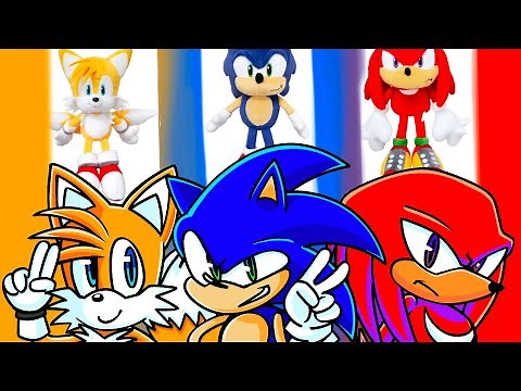Sanei 2024 Sonic Plush Set Review - Sonic, Tails, and Knuckles #sonicthehedgehog #plush