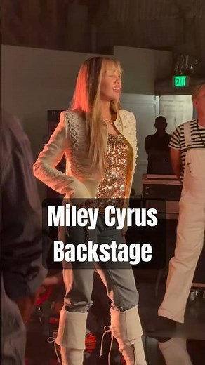 Miley Cyrus Backstage in Full Hannah Montana Glam ✨💜 | #shorts #mileycyrus
