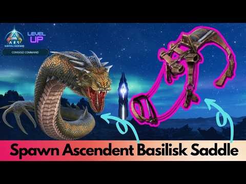 Ascendant and primitive Basilisk Saddle Spawn Command | Ark Survival Ascended