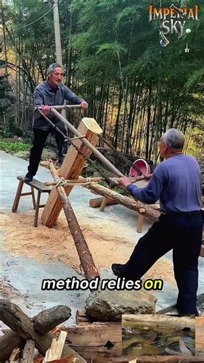 How Traditional Two-Man Frame Saws Mill Raw Logs into Planks 🪵