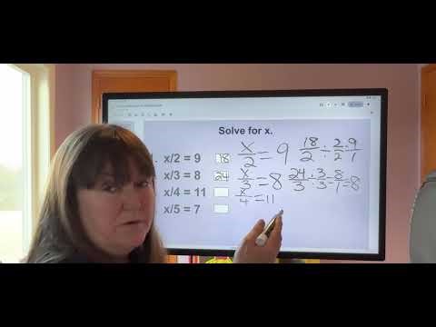 Solving Equations by Multiplication