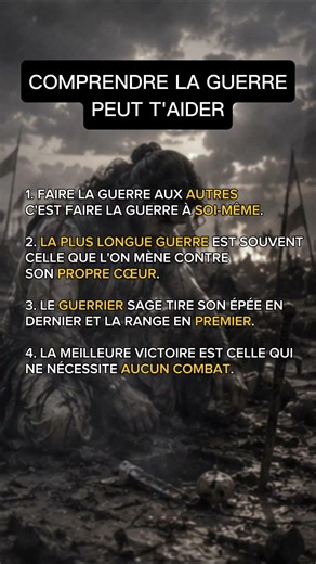 Comprendre l'art de la guerre #philosophie #citation #motivation
