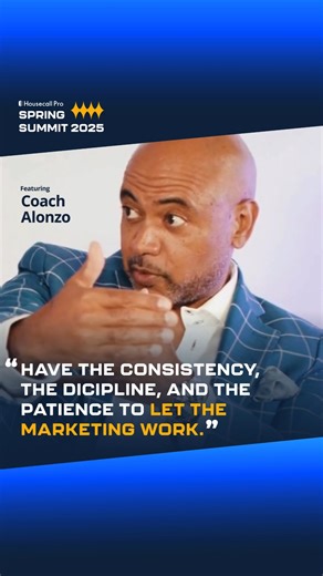 Coach Alonzo drops a reminder every Pro needs to hear: Success doesn’t show up overnight. It takes consistency, discipline, and the patience to let your strategy do its job. If you set a budget, stick to the plan, and review your results each quarter, your marketing will start working harder for you. Plan it. Track it. Stay the course. Want more lessons like this from Spring Summit? Access the full session here: https://bit.ly/3ZhQUTM | Housecall Pro | Facebook