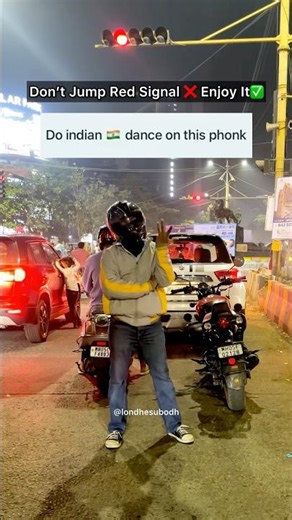 NO BATIDÃO - brazilian phonk | Subodh Londhe Helmet Guy Traffic Signal Dance | Viral Signal Dance