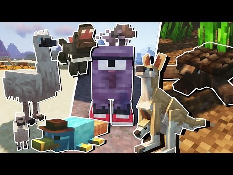 Alex's Mobs (Perry the Platypus, Drip Amongus, Albino Emu)