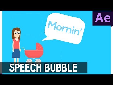 Tutorial 24: Animated Speech Bubble in After Effects ✔
