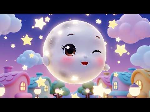 La pequeña luna brilla Brilla Brilla | Canciones de Cuna y Música Relajante para Bebés