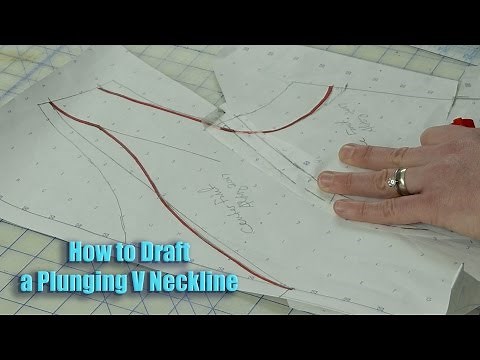Prom Gown Sew Along 2017 - How to Draft a Plunging V Neckline