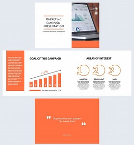 Orange Marketing Campaign Presentation Template