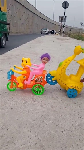 remote Control Vespa Scooty Girl And Monkey Scooter Dumper Truck Short Video ll